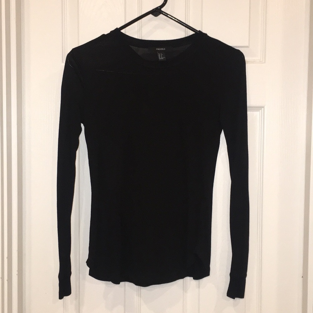 Sheer black long sleeve
